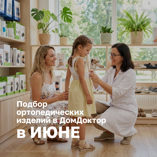 Профессиональный подбор ортопедических изделий в ДомДоктор